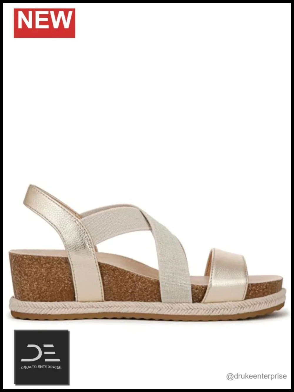 Women's Strappy Wedge Sandals Espadrille Comfort Cushion Open Toe